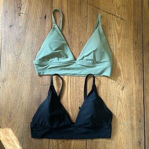 LOT of 2 aerie longline triangle top - L